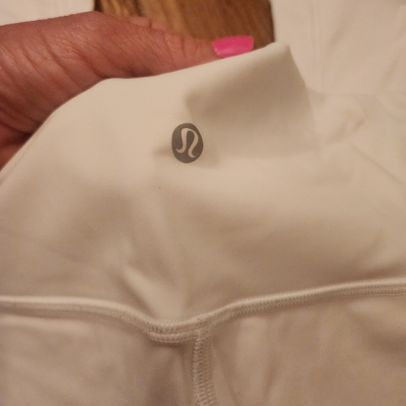 Lululemon White Croped Jogging Leggings - Picture 3 of 5